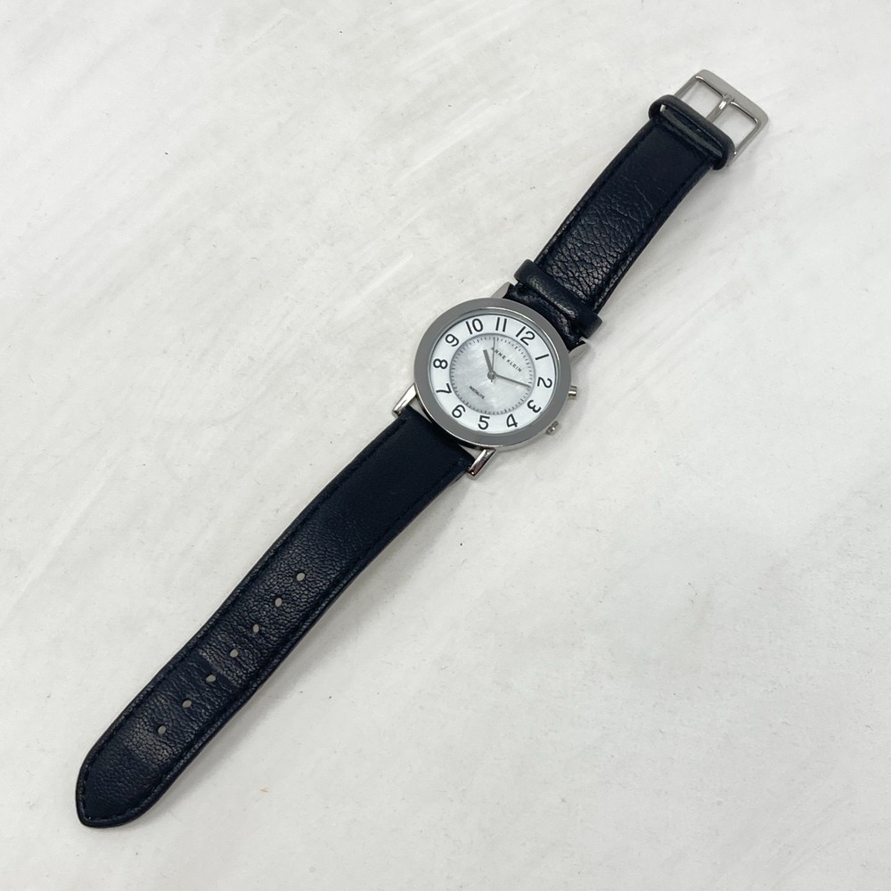 Anne Klein Easy Reader Watch Women 35mm Silver Tone MOP Dial New Battery 8.25" - Picture 16 of 16